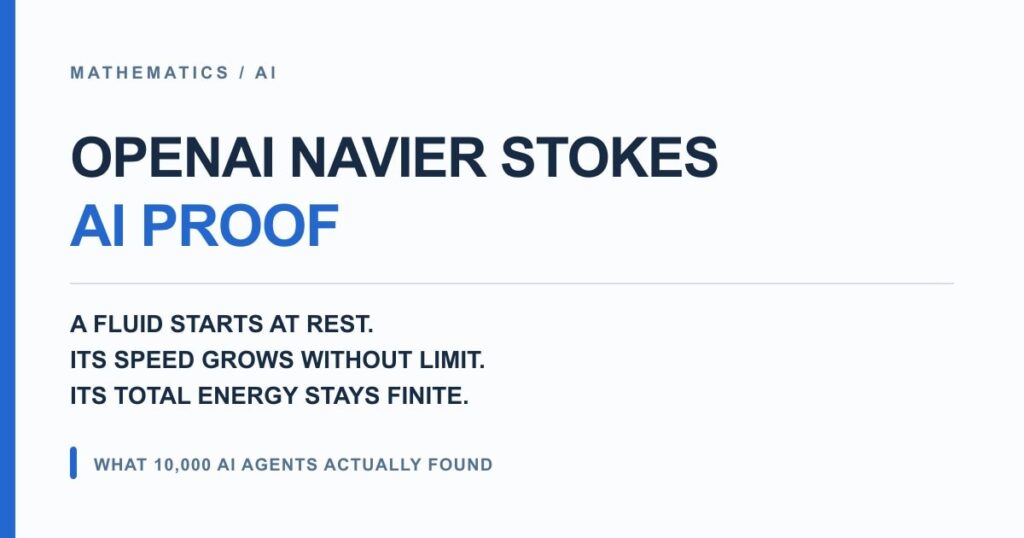 OpenAI Navier Stokes AI Proof: What 10,000 AI Agents Actually Found