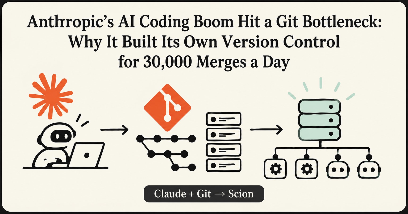 Anthropic’s AI Coding Boom Hit a Git Bottleneck: Why It Built Its Own Version Control for 30,000 Merges a Day